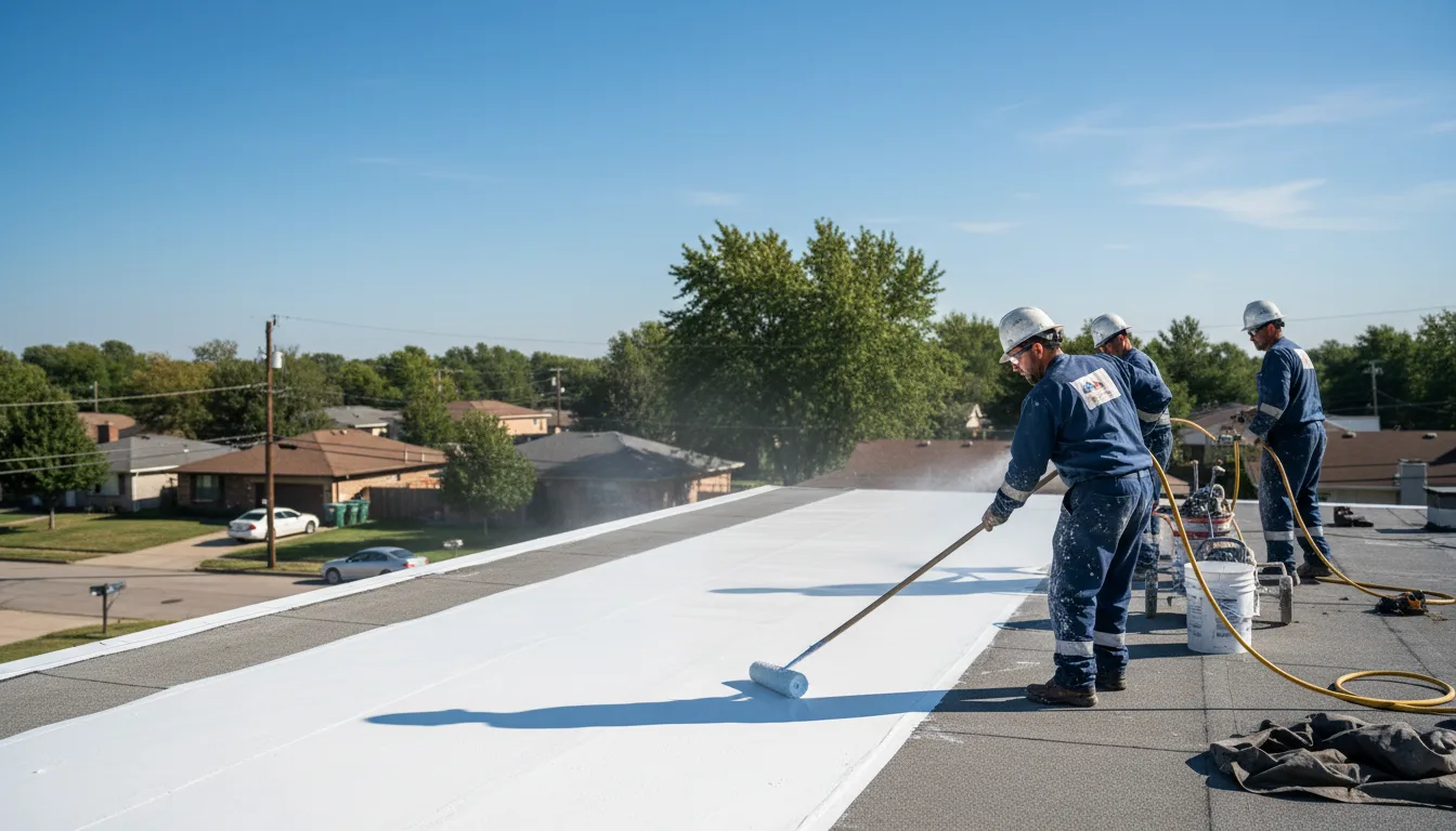 Commercial roof coating in Canton, MA near me